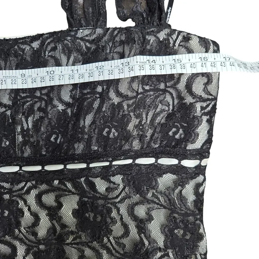 My Michelle Black Lace High-Low Dress - Picture 9 of 11